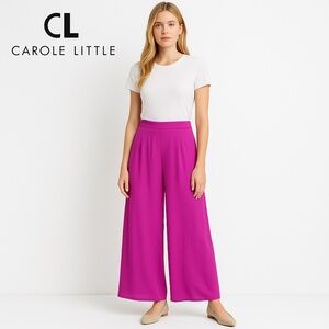 💕 Carole Little Magenta/Orchid Wide-Leg Palazzo Pants – Size 4
